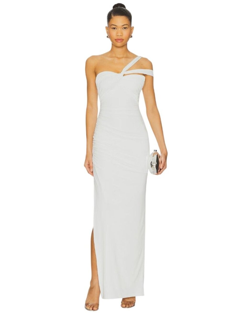 Superdown Cordelia Maxi Dress in White Large New Womens Gown